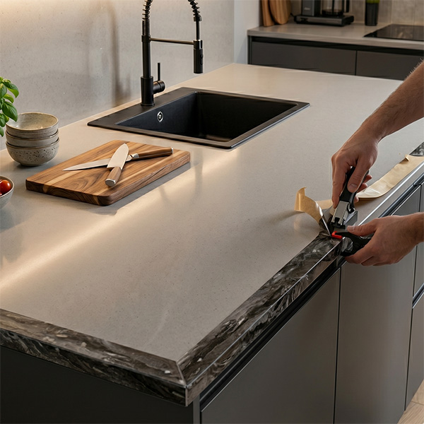 Pircher Bordo Preincollato per TOP Cucina Orobico MM650X45 PZ2 - PIRCHER OBERLAND - Immagine 2
